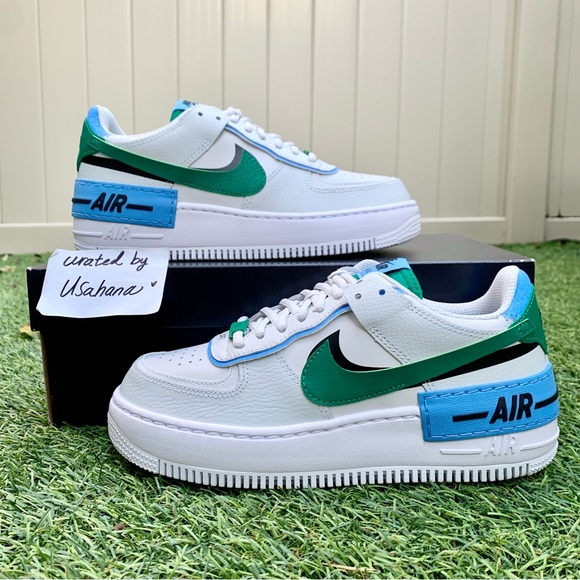 Nike Shoes - Nike Air Force 1 shadow white grey green shoes